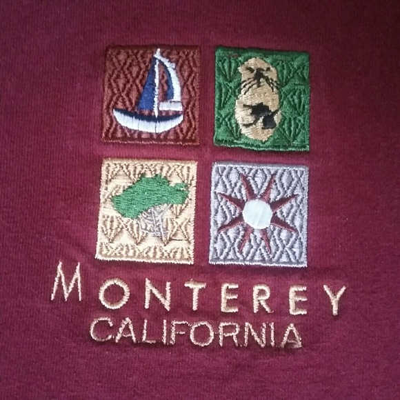 Monterey California Embroidered T-Shirt - Picture 2 of 2